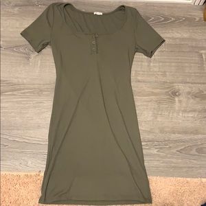Olive green dress